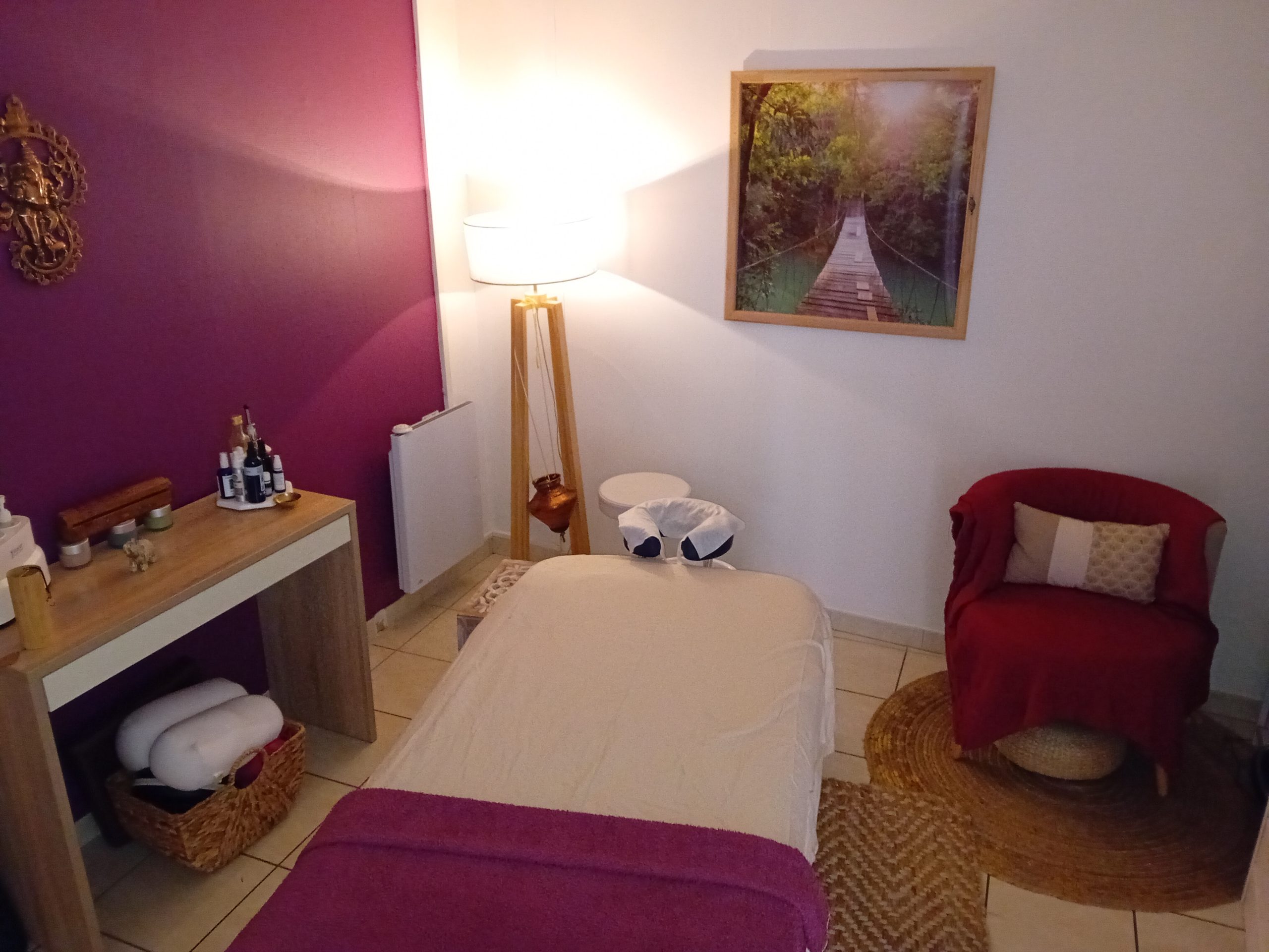 Salle de massage pour les soins Ayurvédique